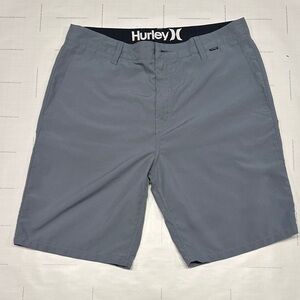 Hurley Men's Flat Front Gray Shorts